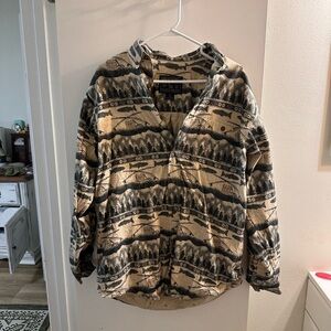 Patterned Button-Up Shirt